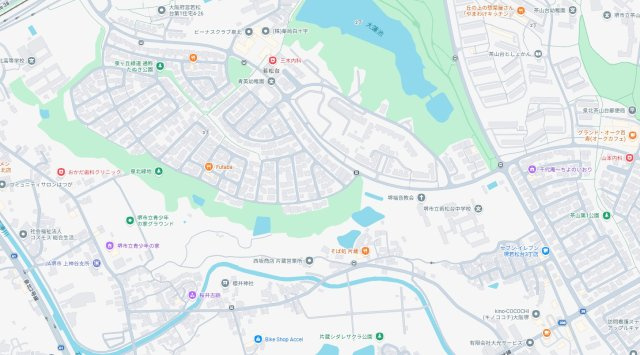 堺市南区若松台　新築一戸建ての地図