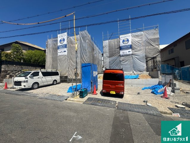 堺市南区若松台　新築一戸建ての外観|現在の進捗状況です！順調に作業進行中、完成が待ち遠しいです！詳細の間取り等、お気軽にお問い合わせください！