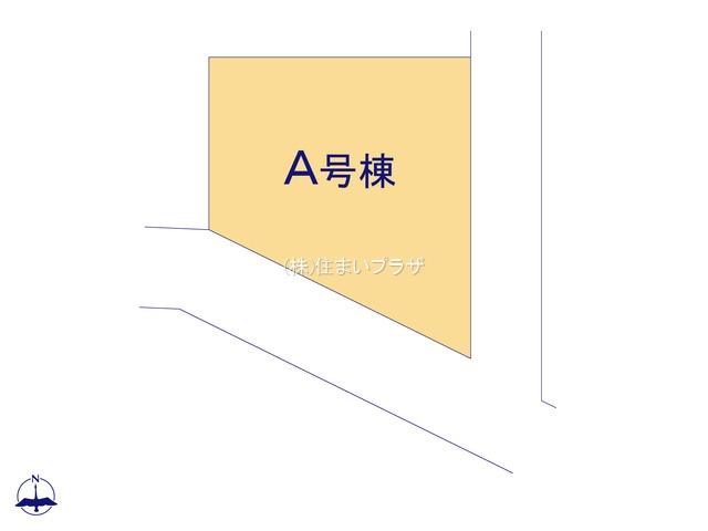 仲介手数料無料）一宮市萩原町戸苅７番A号棟の区画図