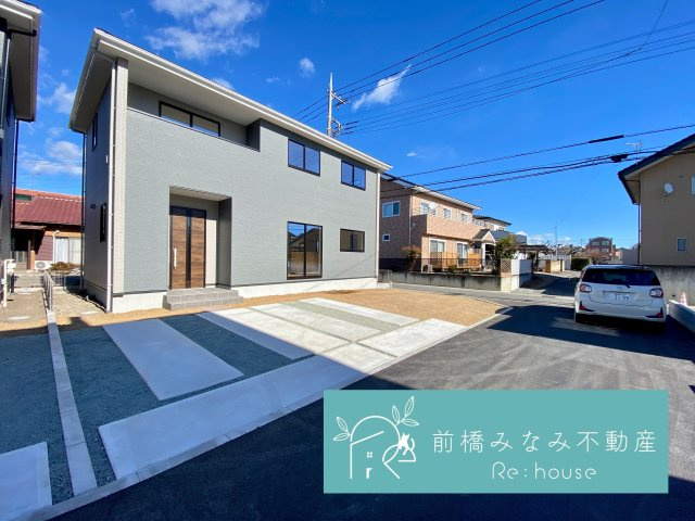 【新築】前橋市前箱田町1期　２号棟(全２棟)　アーバンスタイル　新築建売分譲の外観|建物外観を気になさる方へ、見た目の良い物件です