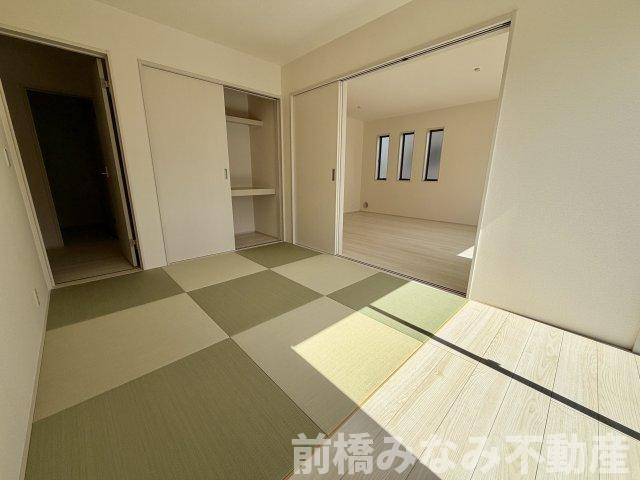 【新築】前橋市富士見町原之郷第９　限定１棟　リーブルガーデン　新築建売の和室|和室があれば客間としても活用できます