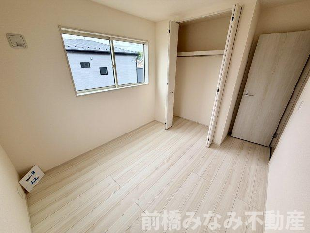 【新築】前橋市樋越町第4　２号棟(全６棟)　リーブルガーデン　新築建売分譲の洋室|個人の部屋や寝室として使える洋室です