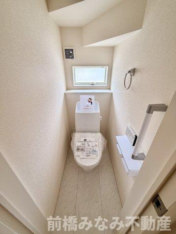 【新築】前橋市樋越町第4　２号棟(全６棟)　リーブルガーデン　新築建売分譲のトイレ|トイレも気になるポイント