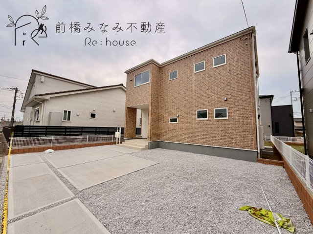 【新築】前橋市樋越町第4　２号棟(全６棟)　リーブルガーデン　新築建売分譲の外観|外観もきれいです