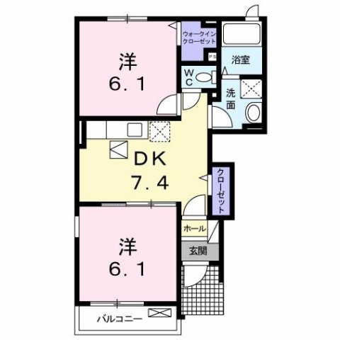 【間取り】 | フレシール小倉東Ｂ