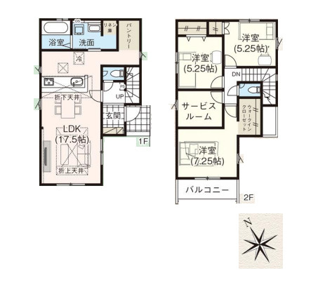 さいたま市大谷23期　新築一戸建て　グラファーレ　01の間取り|【全1棟・1号棟】さいたま市大谷23期　新築一戸建て　グラファーレ　01・3LDK・土地面積118.14m2・建物面積97.30m2