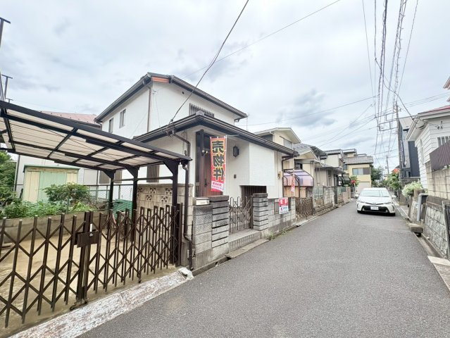 川越市霞ケ関北4丁目　建築条件なし売地　東武東上線『霞ヶ関駅』徒歩15分　【霞ヶ関北小学区】の前面道路含む現地写真
