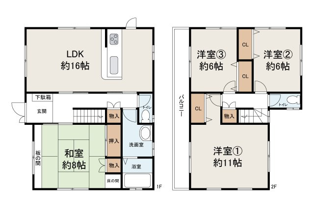堺市東区野尻町の間取り|リフォームの詳細についてはお問い合わせください。