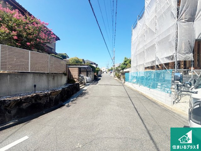 堺市南区若松台　第2期　新築一戸建ての前面道路含む現地写真|現在建築中！落ち着いた街並みで新生活を始めることが出来そう！周辺の物件も併せてご紹介させて頂きます！