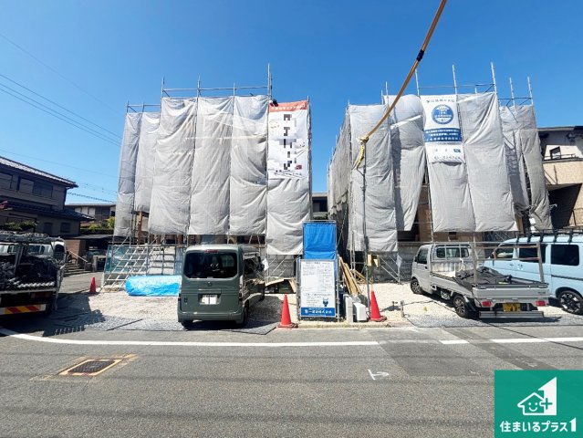 堺市南区若松台　第2期　新築一戸建ての外観|周辺は落ち着いた街並みの住宅地！子育てがしやすい住環境です！まだ未完成ですが、現地でしかわからない事もございます。是非一度ご覧ください。