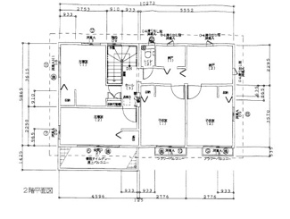 【間取り】 | 鳥取市覚寺中古建て | 二階間取り図