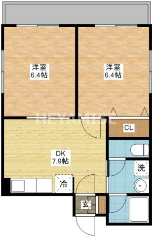 アミティ愛宕の間取り