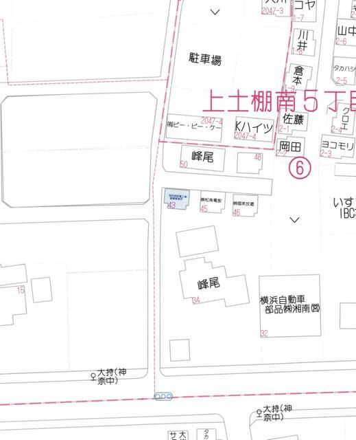 峰尾貸家６－４３の地図