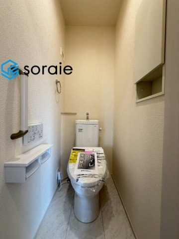 狭山市水野　全3棟　新築戸建のトイレ|7/16　撮影