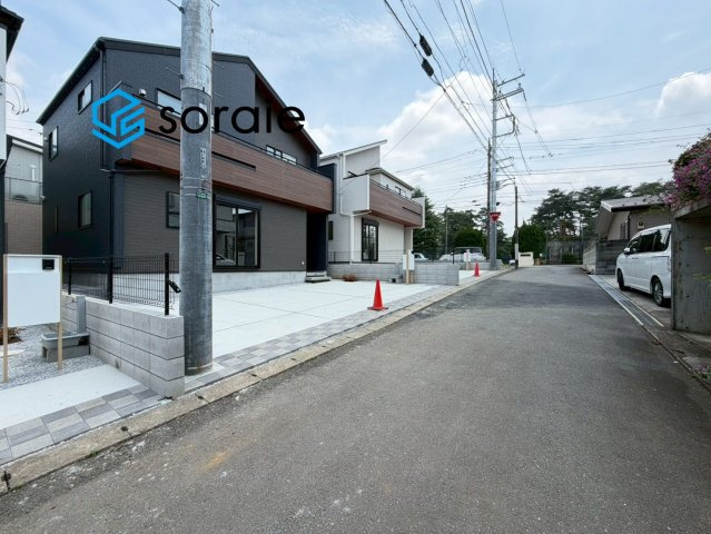 狭山市水野　全3棟　新築戸建の前面道路含む現地写真|7/16　撮影