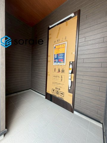 狭山市水野　全3棟　新築戸建の玄関|7/16　撮影
