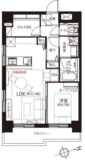 【間取り】 | ローレル麻布十番
