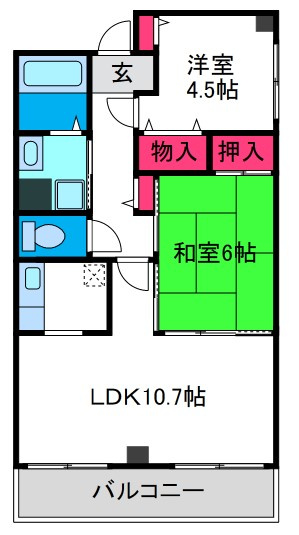 グランディール阪南町の間取り