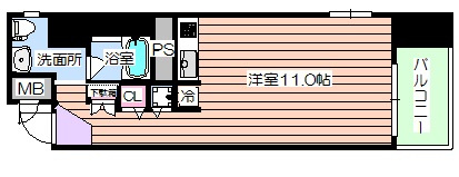 【間取り】 | クリスタルブライト天満橋リバーサイド