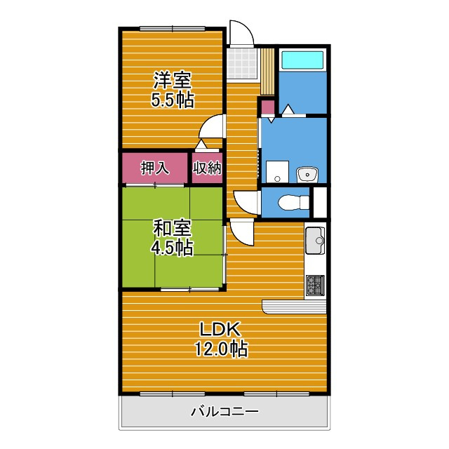 クレアヤマモトの間取り
