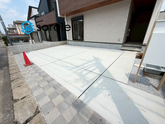 狭山市水野　全3棟　新築戸建の駐車場|7/16　撮影