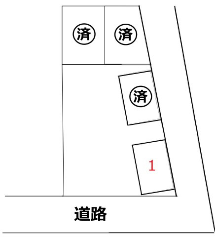 第1榎本パーキングの区画図
