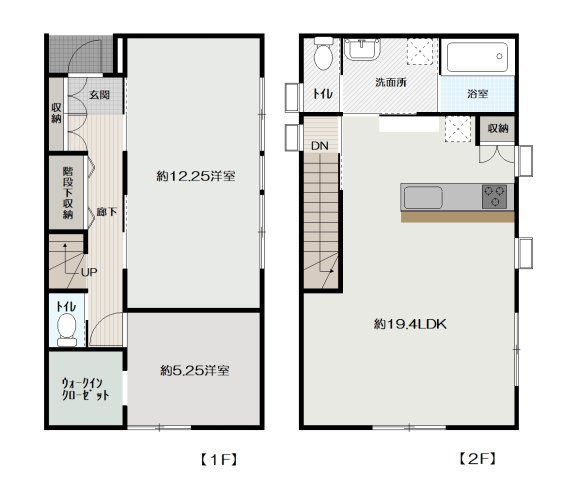 高知市大津乙　中古戸建ての間取り