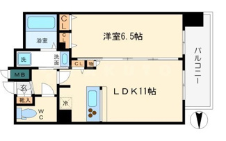 【間取り】 | プレサンス難波セレクト | プレサンス難波セレクト　開放感ある間取り