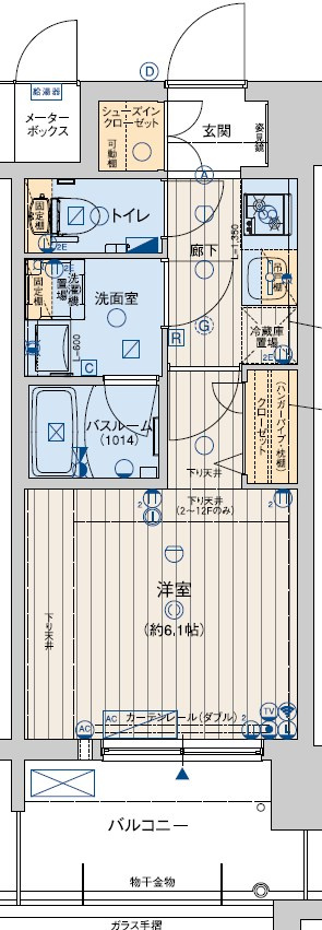 レオンコンフォート神戸ハーバーウエストの間取り