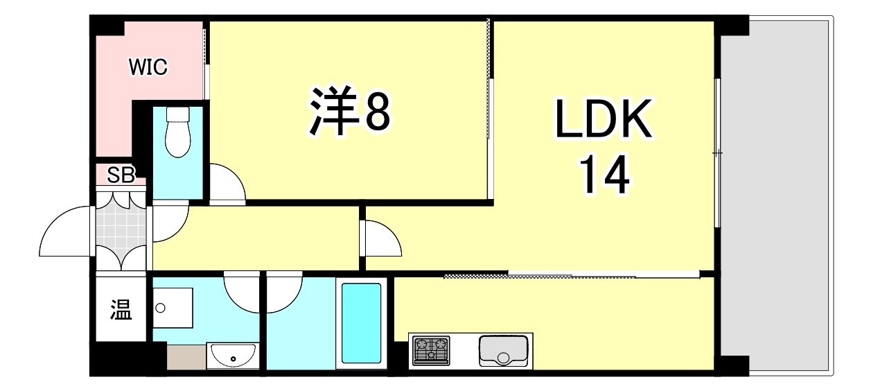 サニープレイス西芦屋　2号館の間取り