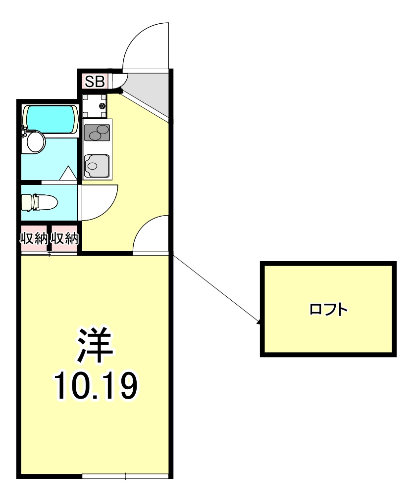 レオパレス魚崎南の間取り