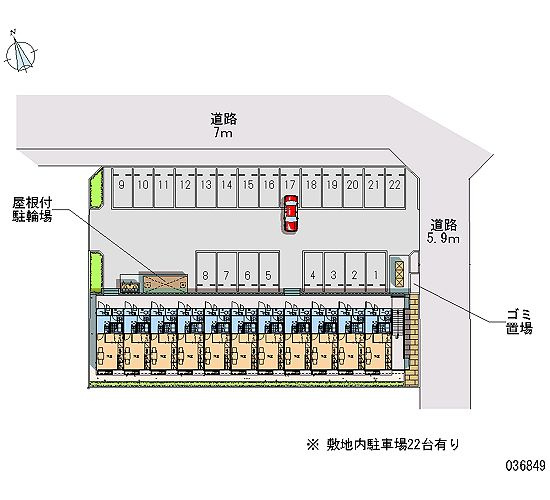 レオパレスコスモハイツの区画図