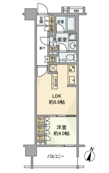 【間取り】 | グローリオ新中野ブランデコ
