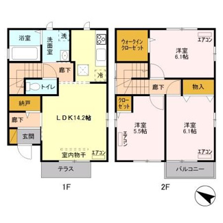 【間取り】 | フェリーチェ　Ａ