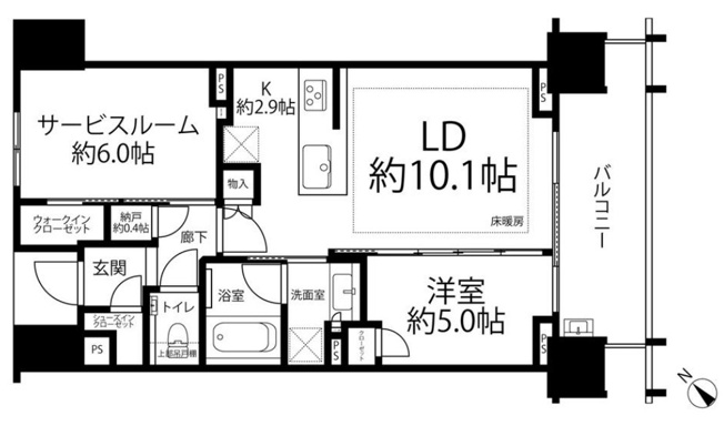 【間取り】 | シティハウス広尾南