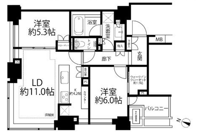 【間取り】 | シティタワー九段下