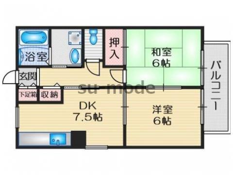 ドミール津之江の間取り