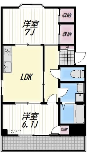 ＫＬＥＩＮ　ＤＯＲＦの間取り|間取りです。