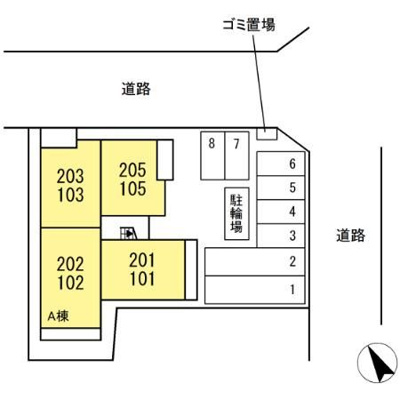 【区画図】 | D-chambre北浜町　A