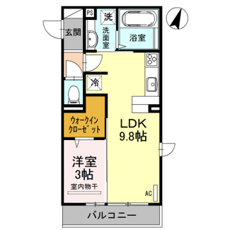 【間取り】 | プリムヴェール　弐十壱番館