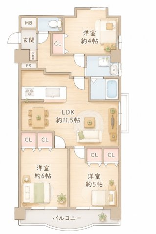 ノバ守口の間取り|間取り図はいかがですか？ご希望を叶える間取りですか？リビングの広さは？水回りの位置は？カウンターキッチン？など色々な情報が集約されています。弊社ではリフォームなどのご相談も承っております。