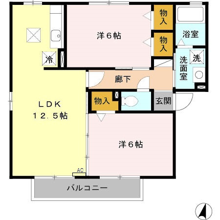 セジュール築地　D