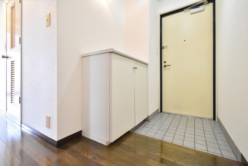 久留米市日ノ出町の賃貸マンションの玄関|明るい玄関です