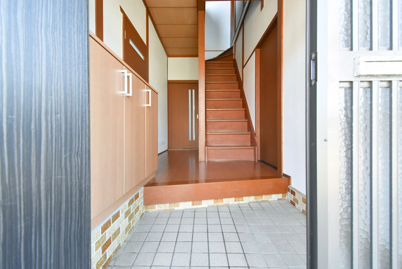 上津町戸建の玄関|毎日通る玄関はこちらです