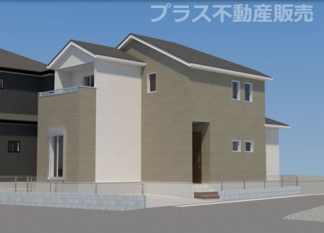 【外観】 | 糟屋郡宇美町大字井野5期　1号棟（全3棟）【仲介手数料無料・0円】 | イメージパース。