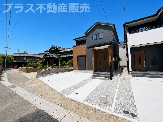 【外観】 | 糟屋郡宇美町井野5期　2号棟（全3棟）【仲介手数料無料・0円】 | 現地写真。プラス不動産販売なら、現場の全ての棟をまとめてご見学頂けます。
