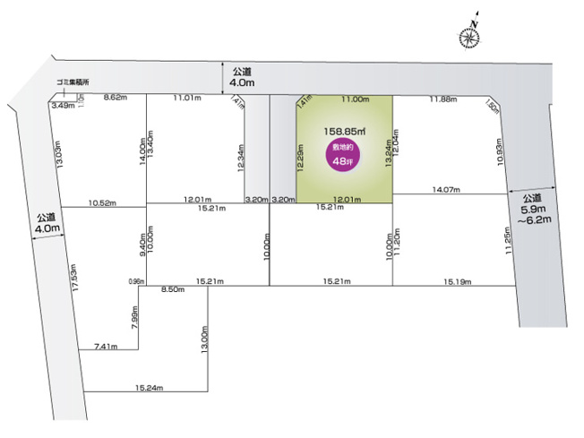 【区画図】 | 行田市桜町3丁目　新築戸建　全9棟　3号棟