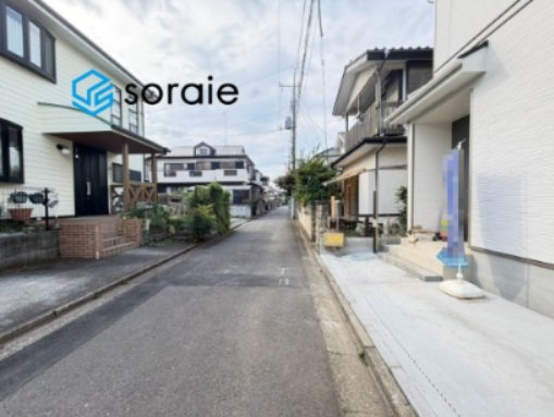 所沢市若狭　全1棟　新築戸建の前面道路含む現地写真|7/31　撮影