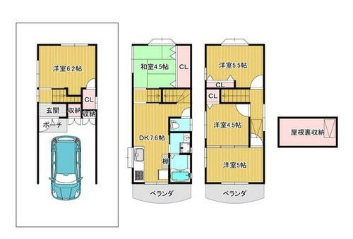 金田町2丁目　中古一戸建ての間取り|間取り図はいかがですか？ご希望を叶える間取りですか？リビングの広さは？水回りの位置は？カウンターキッチン？など色々な情報が集約されています。弊社ではリフォームなどのご相談も承っております。