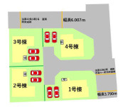 よかタウン／菊池郡菊陽町大字原水4期／4号棟の区画図